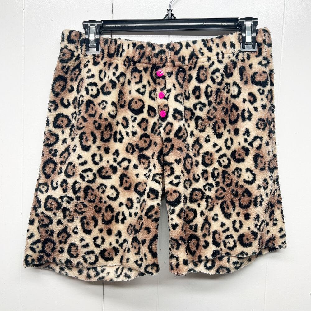 XOXO Animal Print Polyester Sleep/Lounge Shorts Women's Medium Mid Rise
